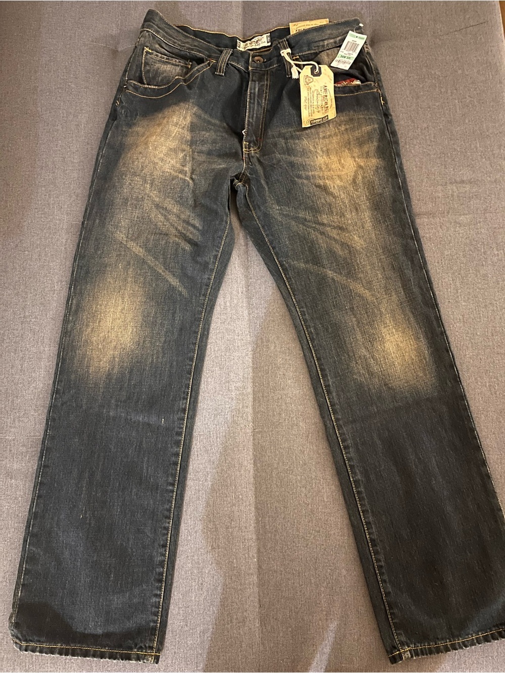 American Rag Men’s Dark Indigo Straight Leg Jeans - Picture 5 of 5